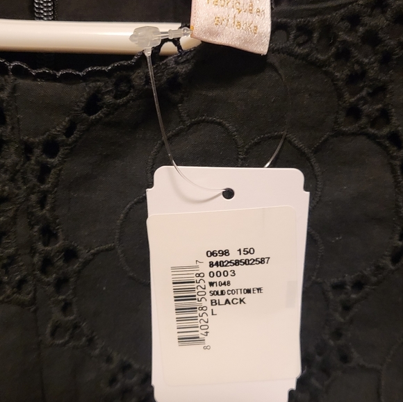 Rachel Parcell Black Eyelet Dress sz L - Picture 5 of 6